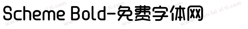 Scheme Bold字体转换
